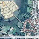 Mapa da região do Residencial Santo Antônio localizado no município São Tiago no estado de Minas Gerais.