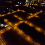 Foto aérea das ruas do empreendimento Melucci