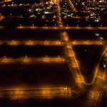 Foto aérea a noite no empreendimento Mellucci em São Paulo