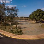 Foto de cima da área de lazer do empreendimento Mellucci