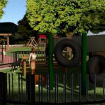 Projeção do playground do empreendimento Luiza Graçano na cidade de Barroso em Minas Gerais.