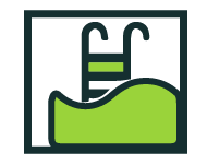 Piscina com espaço gourmet